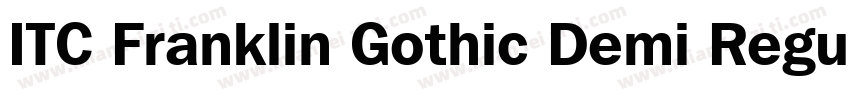 ITC Franklin Gothic Demi Regular字体转换
